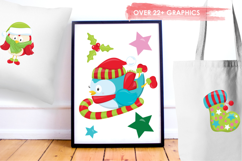 christmas-birds-graphics-and-illustrations