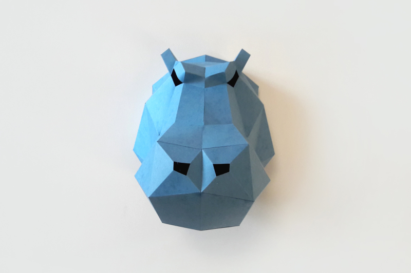 diy-hippo-head-trophy-3d-papercrafts