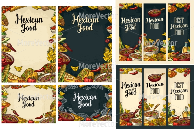 mexican-traditional-food-set-and-poster