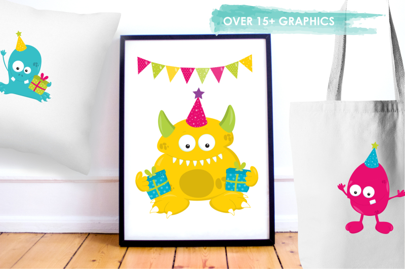 birthday-monsters-graphics-and-illustrations