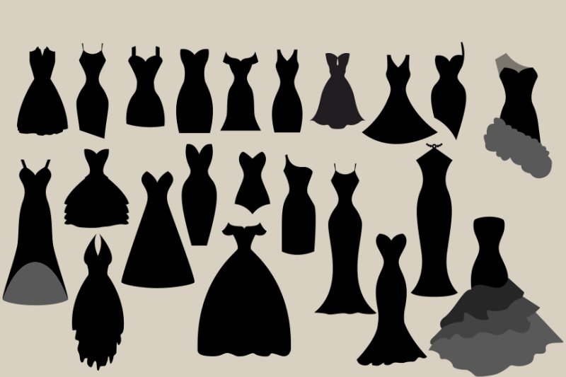 black-dress-silhouettes