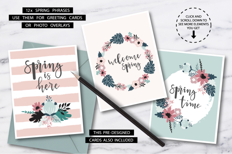 spring-blooms-clip-art-branding-kit