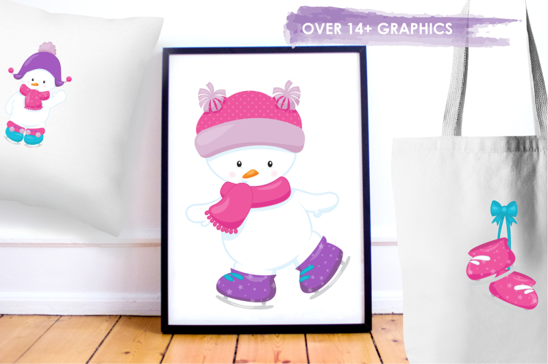 skating-snowbabies-graphics-and-illustrations