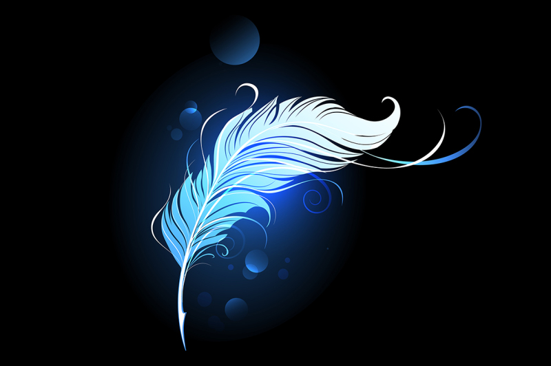 blue-feather