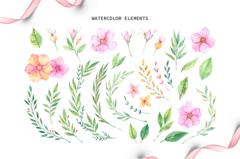 spring-set-watercolor-clipart