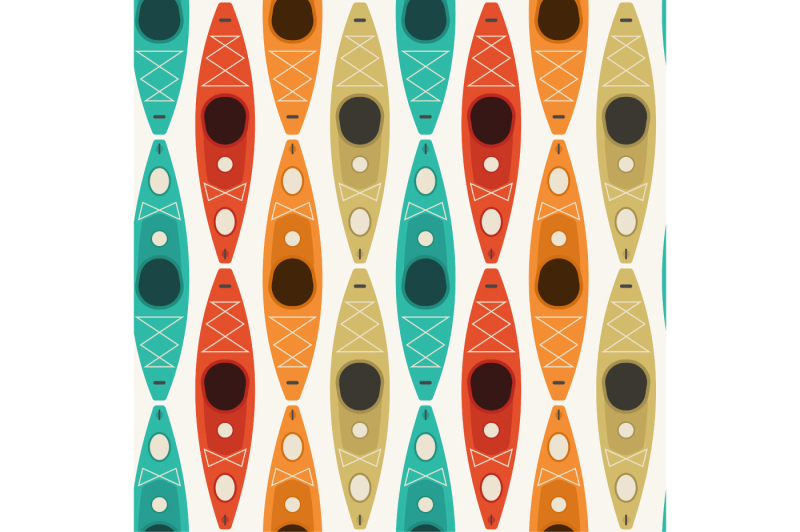kayak-seamless-pattern