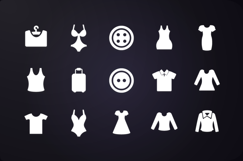 glyph-icon-clothing-icons-vol-2
