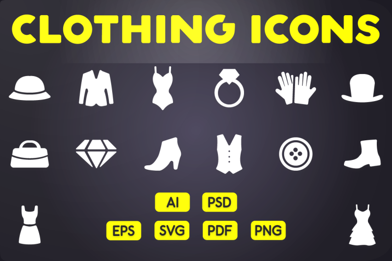 glyph-icon-clothing-icons-vol-1