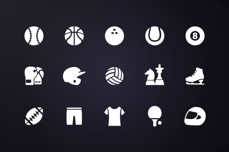 glyph-icon-sports-icons-vol-1