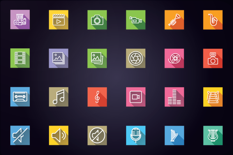 media-audio-video-and-photo-icons