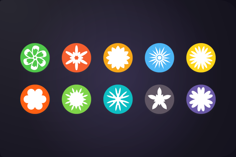 flat-icon-flower-icons