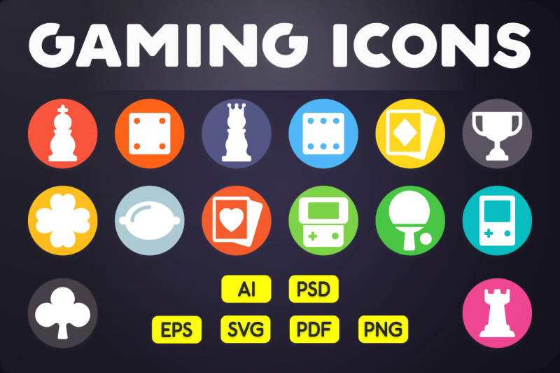 flat-icon-game-icons-vol-1