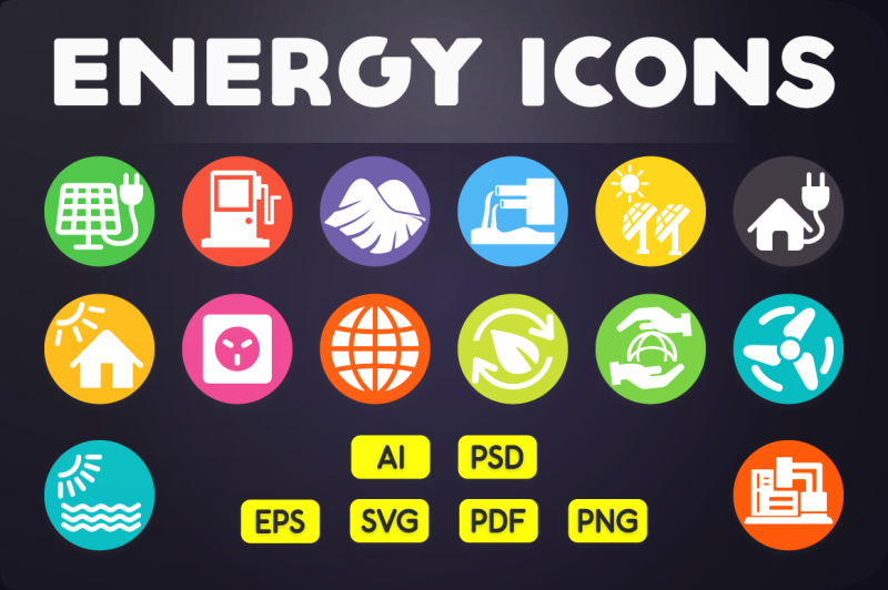 flat-icon-energy-icons-vol-1
