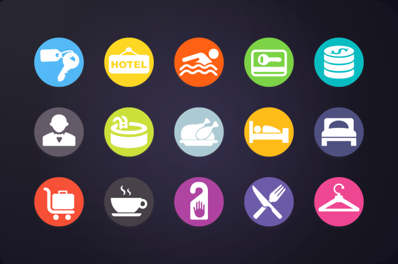 flat-icon-hotel-icons