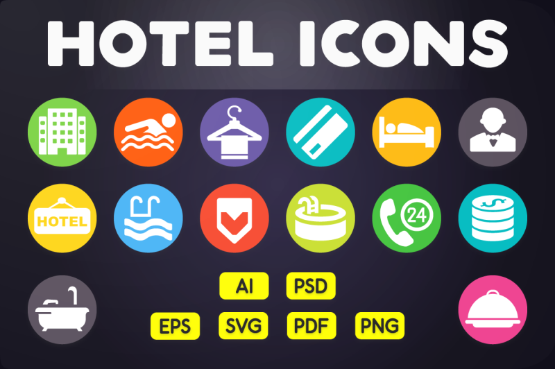 flat-icon-hotel-icons