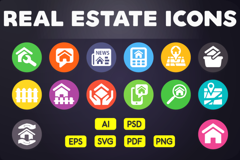 flat-icon-real-estate-icons