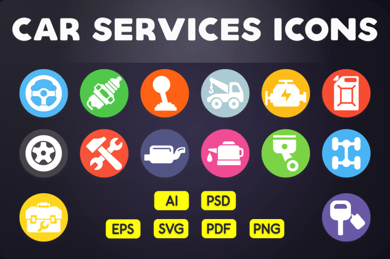 flat-icon-car-services-icons-vol-2