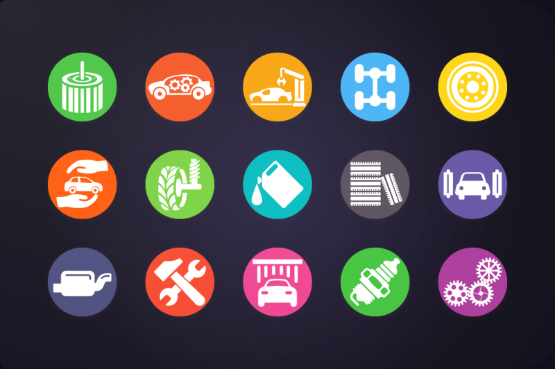 flat-icon-car-services-icons-vol-2
