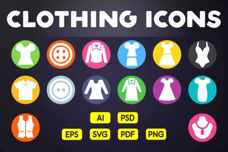 flat-icon-clothing-icons-vol-2