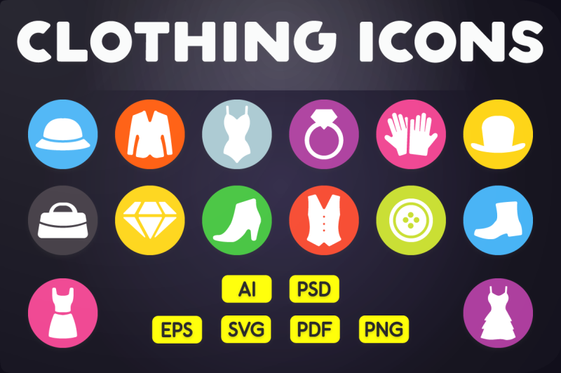flat-icon-clothing-icons-vol-1