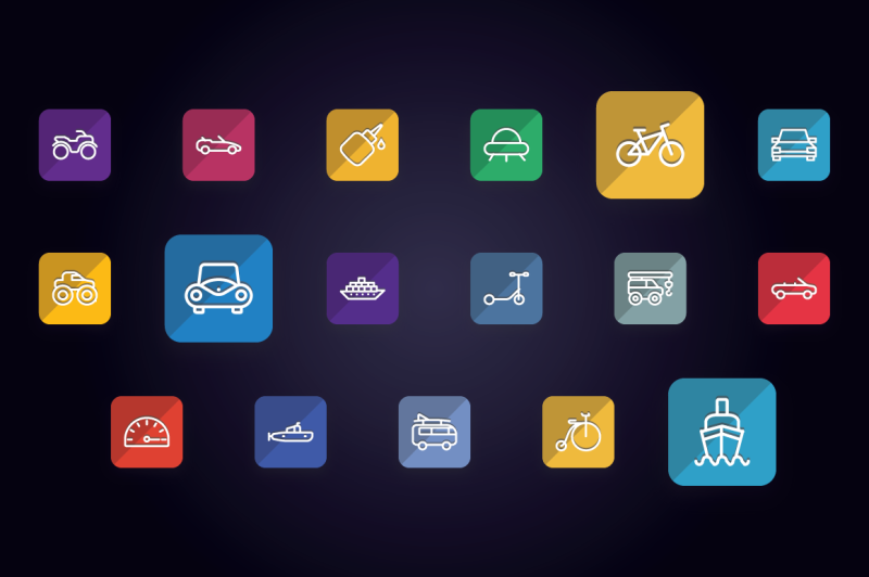 transport-vehicle-auto-service-icons