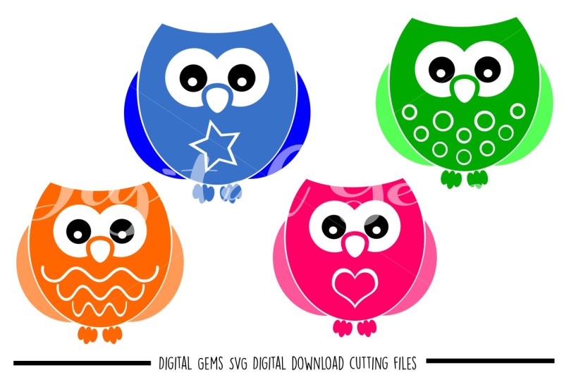 owl-svg-dxf-eps-png-files