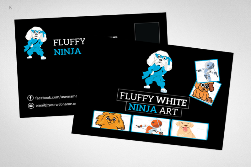 ninja-post-card-template