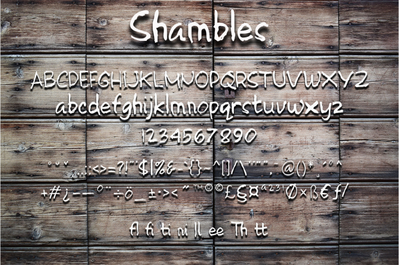 shambles-handmade-font