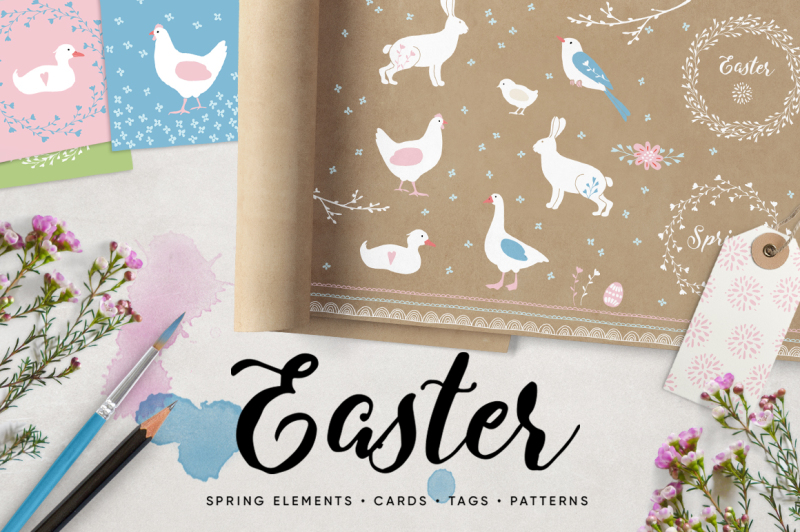 easter-and-spring-time-set