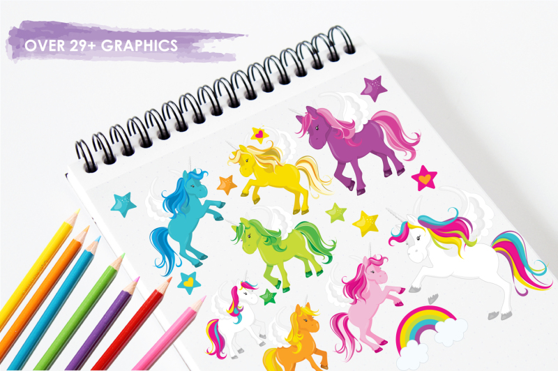 unicorns-and-rainbows-graphics-and-illustrations