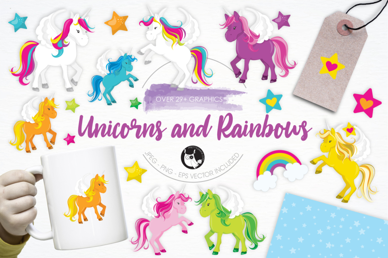 unicorns-and-rainbows-graphics-and-illustrations
