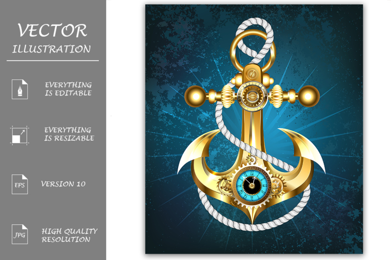 anchor-with-clock-steampunk