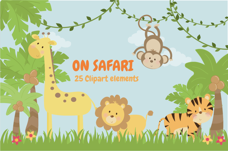 on-safari-clipart