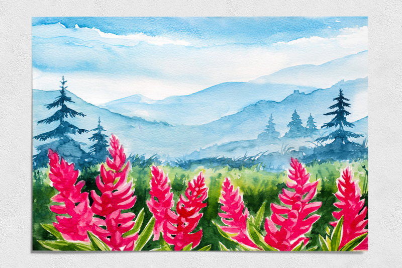 spring-landscapes-watercolor