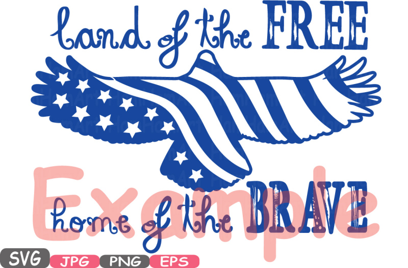 land-of-the-free-home-of-the-brave-quote-silhouette-svg-independence-memorial-american-flag-svg-eagle-flag-eagles-clipart-4th-of-july-483s