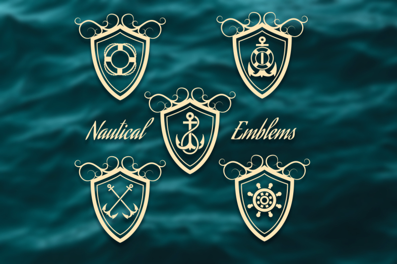 nautical-signboard-emblem-set