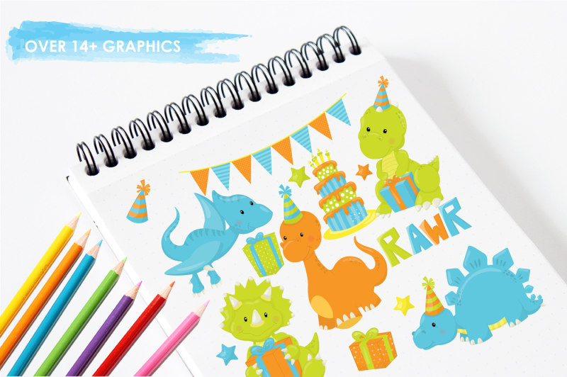 party-dinos-graphics-and-illustrations