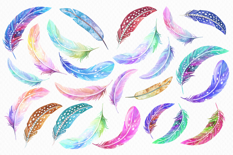 watercolor-cosmic-feathers