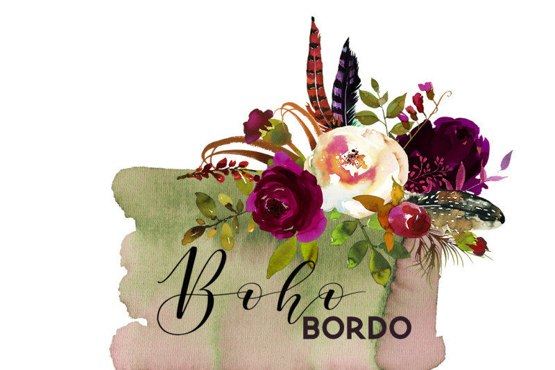 boho-bordo-burgundy-red-white-flowers-clipart