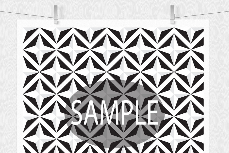 black-and-white-digital-paper-geometric