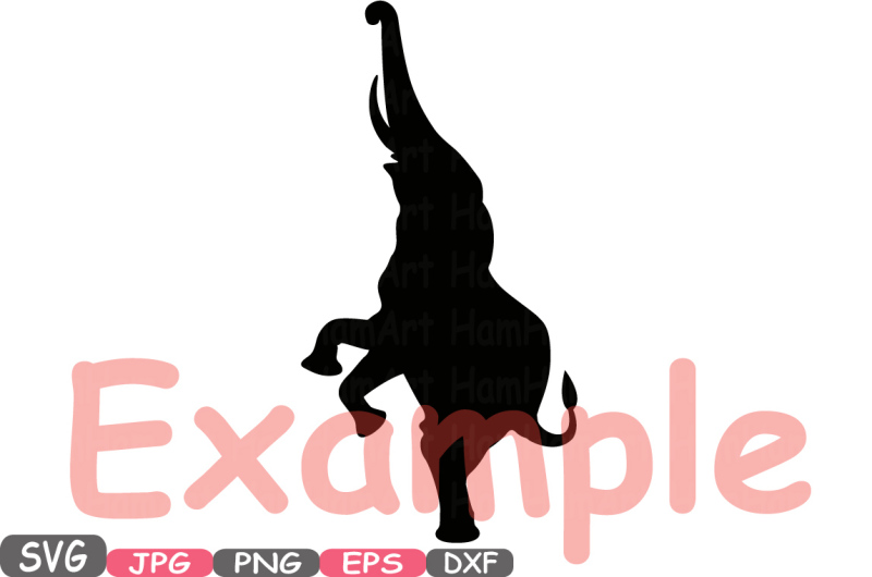 Elephant SVG Mascot Jungle Animal Safari Monogram Cutting ...
