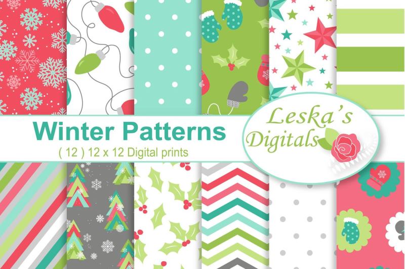 christmas-digital-paper-patterns