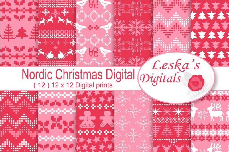 nordic-christmas-digital-paper