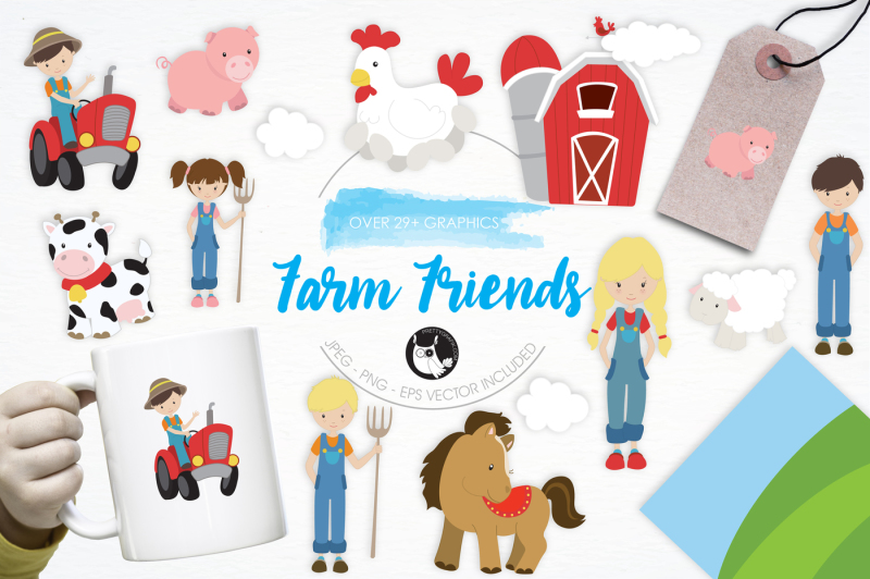 farm-friends-graphics-and-illustrations