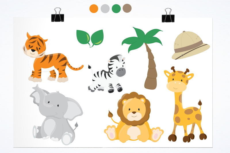 safari-animals-graphics-and-illustrations