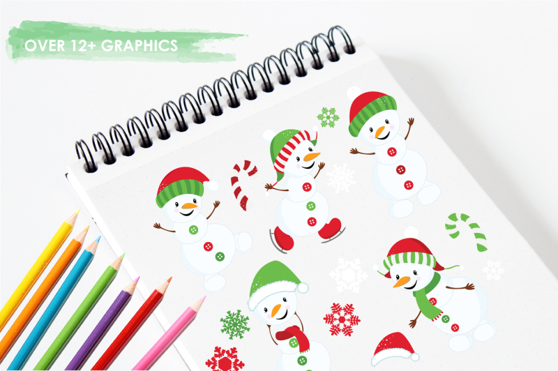 happy-snowman-graphics-and-illustrations