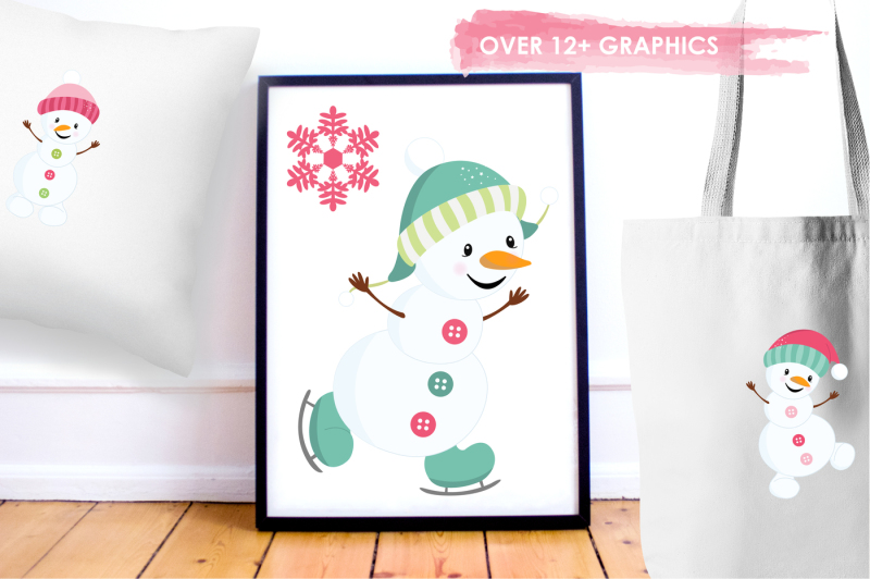 happy-snowman-graphics-and-illustrations
