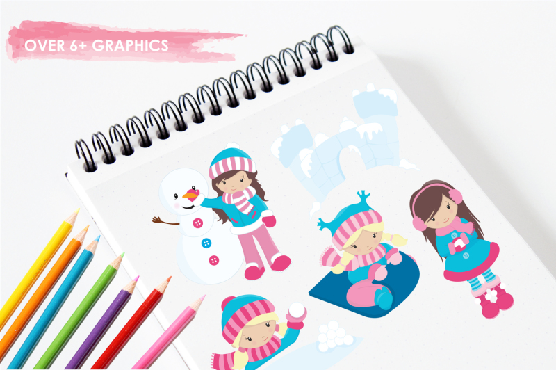 snow-fun-girls-graphics-and-illustrations