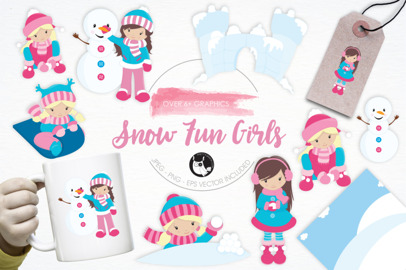 snow-fun-girls-graphics-and-illustrations