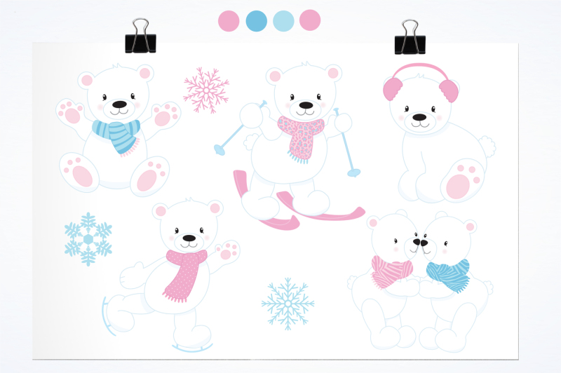 winter-polar-bears-graphics-and-illustrations